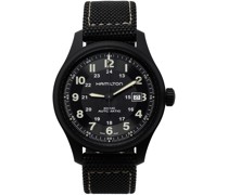 Black Khaki Field Titanium Automatic Watch