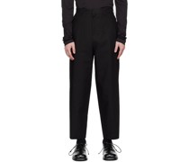 Black Garconne Trousers