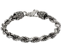 Silver Large Rope Chain Bracelet