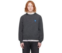 Gray Significant Patch Sweater