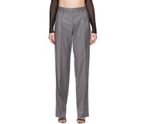 Gray Palm Trousers