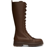 Brown Calfskin Boots