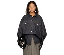 Navy Oversized Denim Jacket