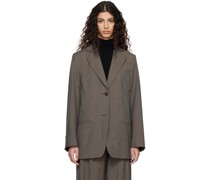Brown Longline Blazer