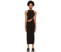 Black Cutout Midi Dress
