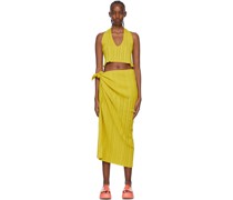SSENSE Exclusive Yellow Viscose Cover-Up Set