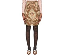 SSENSE Exclusive Brown Linen Midi Skirt