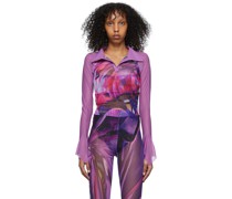 Purple Polyester Shirt