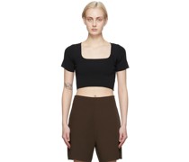 Black Cropped T-Shirt