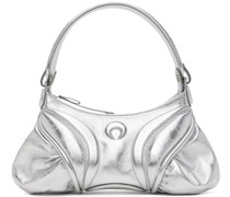 Silver Laminated Leather Futura Bag