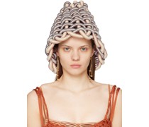 SSENSE Exclusive Beige & Taupe Bouncy Beach Hat