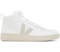 White & Gray V-15 Sneakers
