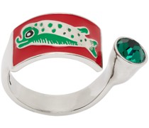 Silver Nosey Fish Ring