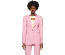 Pink Boxy Blazer