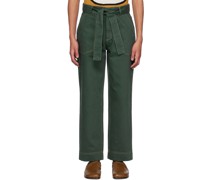 Green Belted Trousers