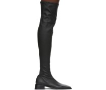 Black Pros Over-The-Knee Boots