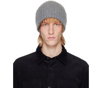 Gray Rib Knit Beanie