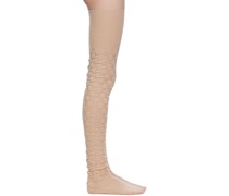 SSENSE Exclusive Beige Over-The-Knee Socks
