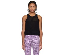 Black Crewneck Tank Top