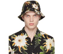 Black Epiphyllum Bucket Hat