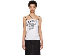 White & Navy Giovanna Flores Edition Spi Tank Top