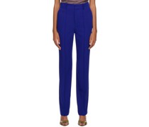 Blue Classic Tailored Trousers
