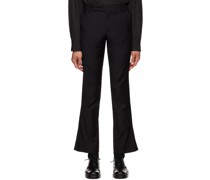 Black Bell-Bottom Trousers