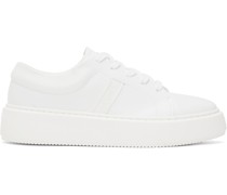 White Sporty Mix Cupsole Sneakers
