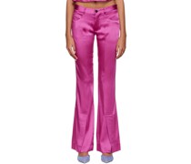 Pink Flared Trousers