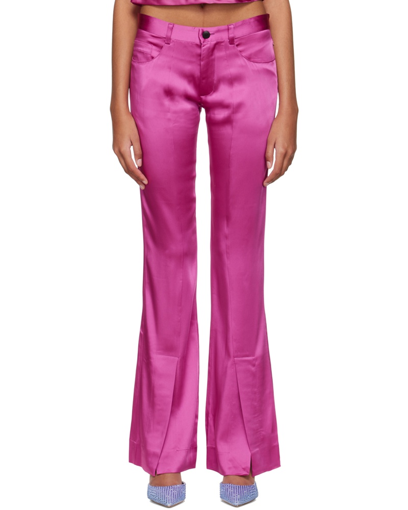 Marco Rambaldi Damen Pink Flared Trousers