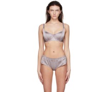 SSENSE Exclusive Grey Silk Bra