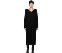 Black V-Neck Maxi Dress