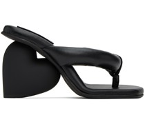 Black Love Heeled Sandals