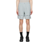 Gray Elasticized Shorts