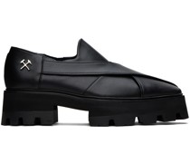 Black Chapal Loafers