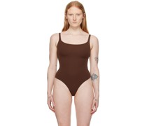 Brown Fits Everybody Square Neck Bodysuit