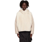 Beige Hooded Jacket