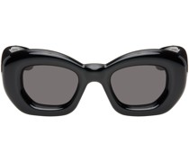 Black Inflated Butterfly Sunglasses