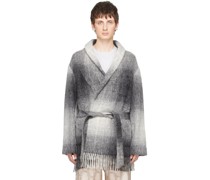 Gray Fringe Robe