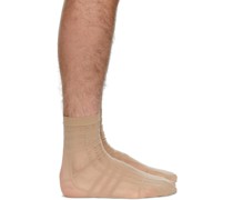 Intarsia Check Technical Ankle Kniestrümpfe/Socken/Strümpfe