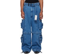 Blue Zip-Off Jeans