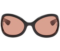 Black Oversized Oval Sunglasses
