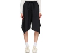 Black Refined Woven Shorts