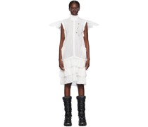 White Flying Midi Dress