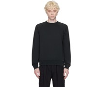 Black Garment-Dyed Sweatshirt