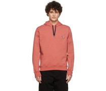 Pink Zebra Embroidery Hoodie