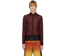 Burgundy Floral Shirt
