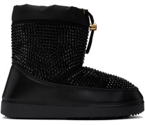 Black Snow Crystal Boots