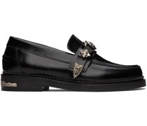 Black Leather Loafers