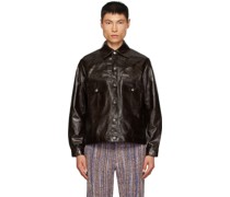 Burgundy Lorenzo Leather Jacket